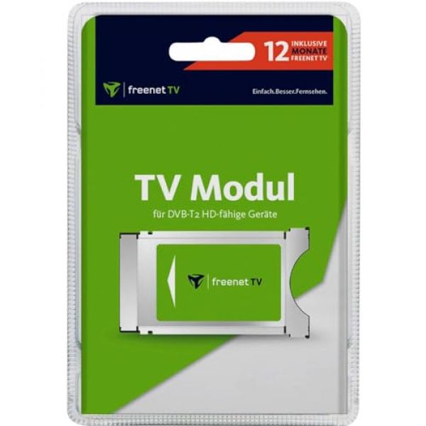 Freenet CI-Plus-Modul – Wahlweise mit einem, drei oder 12 Monaten DVB-T-Abo