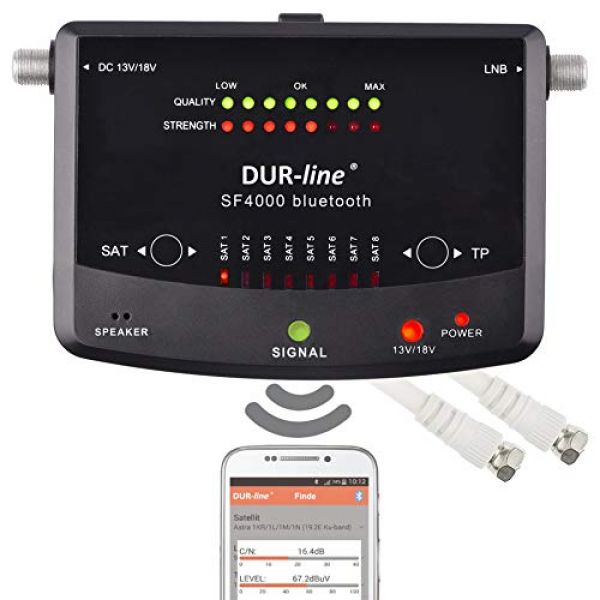DUR-Line SF 4000 BT – beliebter SAT-Finder mit Bluetooth und Smartphone-App