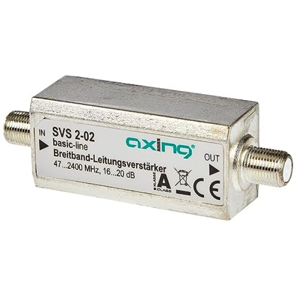 Axing SVS 2-02 – SAT-Verstärker für HDTV, DVB-T2 und DVB-S2 von Axing