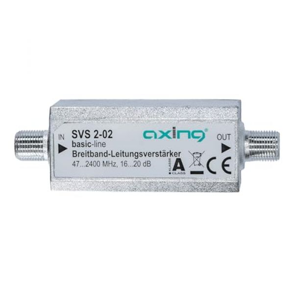 Axing SVS 2-02 – SAT-Verstärker für HDTV, DVB-T2 und DVB-S2 von Axing