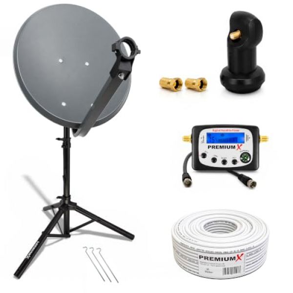 PremiumX Camping Satelliten-Komplettanlage
