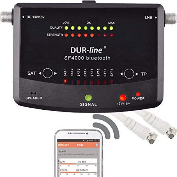 DUR-Line SF 4000 BT – beliebter SAT-Finder mit Bluetooth und Smartphone-App